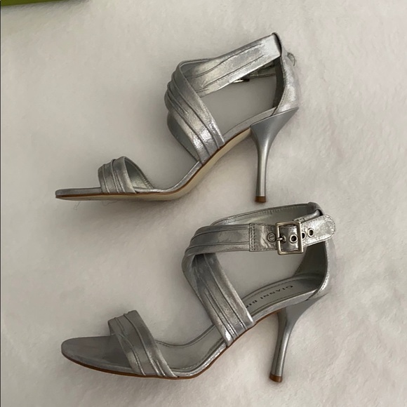 Gianni Bini Silver Evening Shoes - Picture 2 of 7